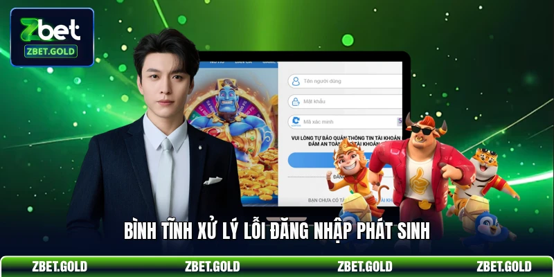 Bình tĩnh xử lý lỗi đăng nhập phát sinh