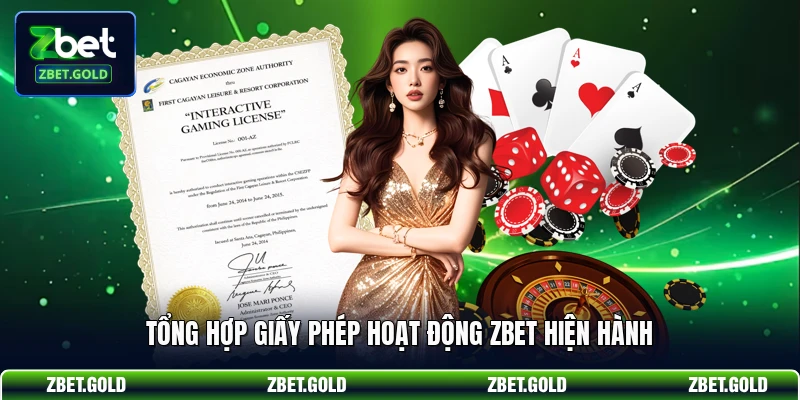 Tổng hợp giấy phép hoạt động ZBET hiện hành